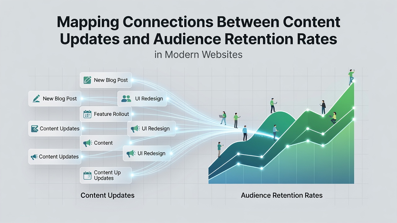 Mapping Connections Between Content Updates and Audience Retention Rates in Modern Websites